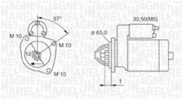 MAGNETI MARELLI Стартер 063721252010